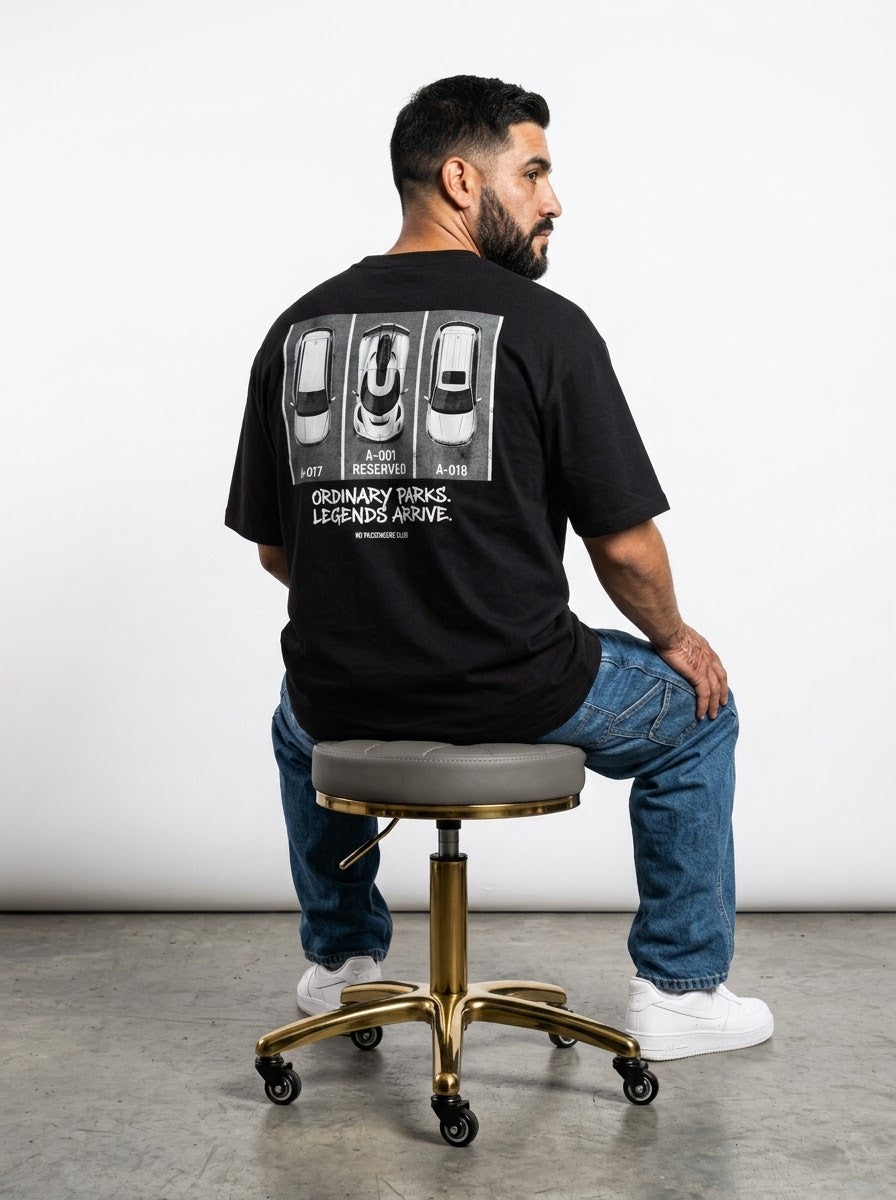 JESKO PARK™ Over-sized Black t-shirt