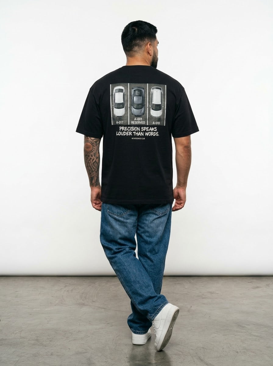 R8 PARK™ Over-sized Black t-shirt