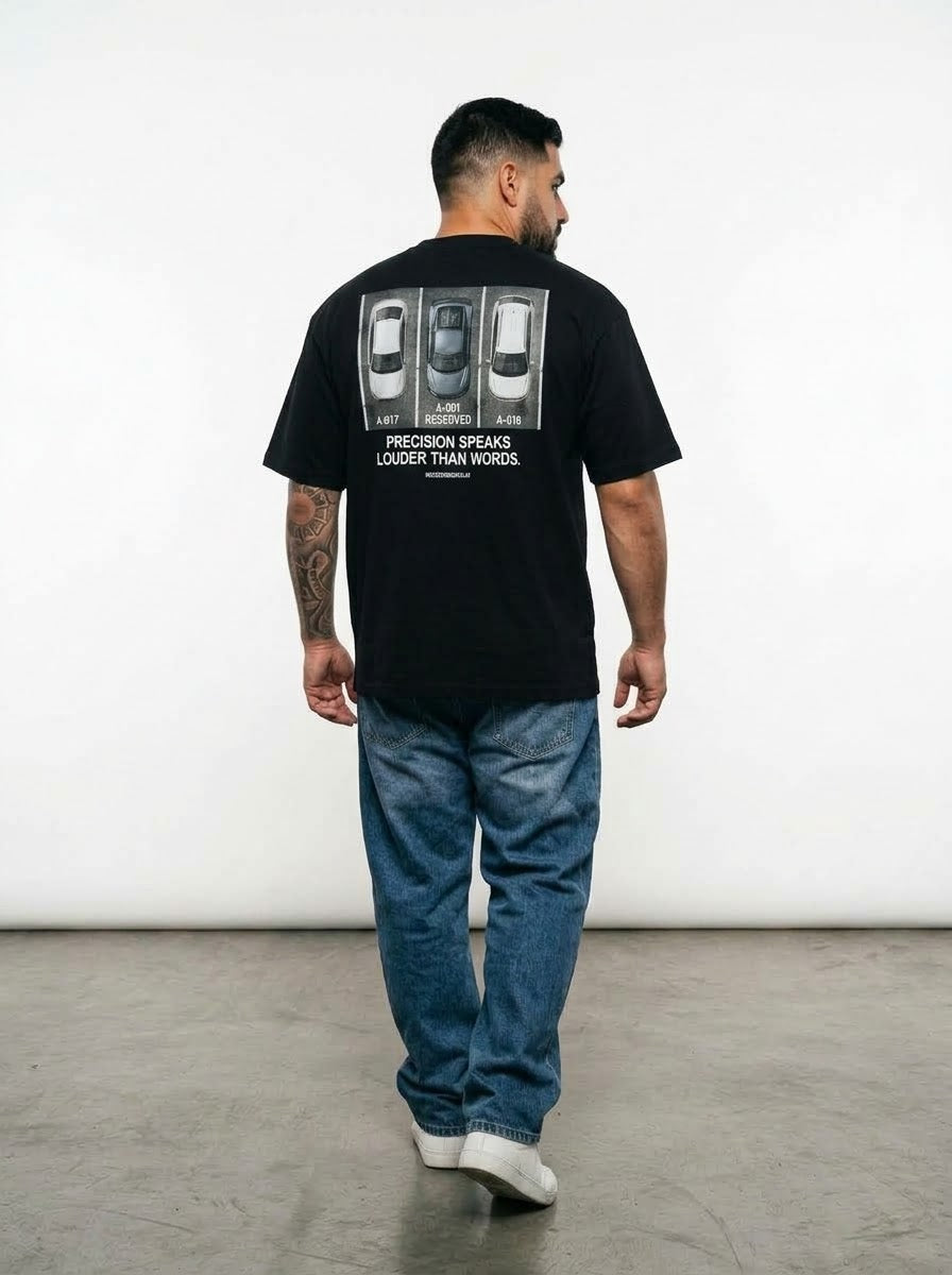 R8 PARK™ Over-sized Black t-shirt