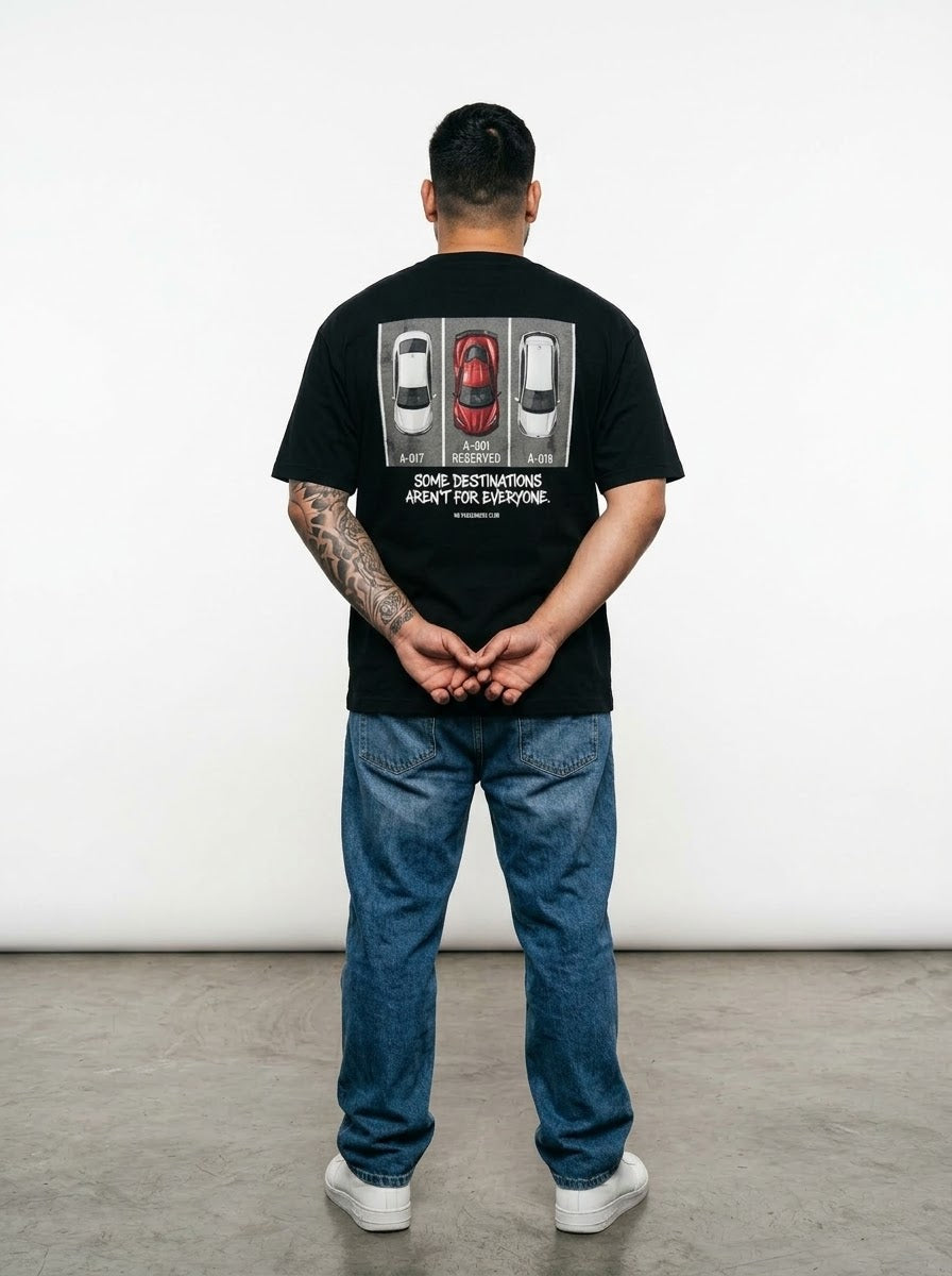 CORVETTE PARK™ Over-sized Black t-shirt