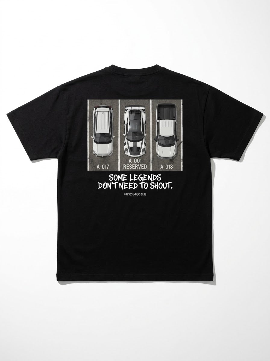 GT3 RS PARK™ Over-sized Black t-shirt