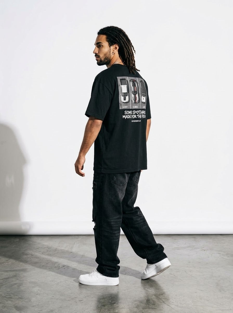 VIPER PARK™ Over-sized Black t-shirt