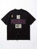 BLURRY PASSENGERS Over-sized Black t-shirt
