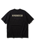 BASIC NO PASSENGERS Over-sized Black t-shirt