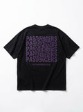 PURPLE TWISTED Over-sized Black t-shirt