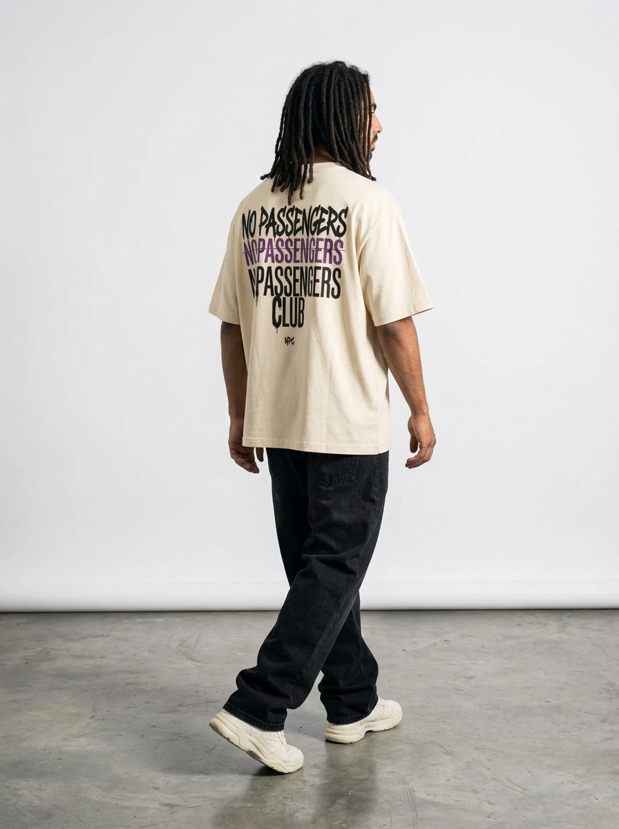 NO PASSENGERS 3X Oversized T-Shirt