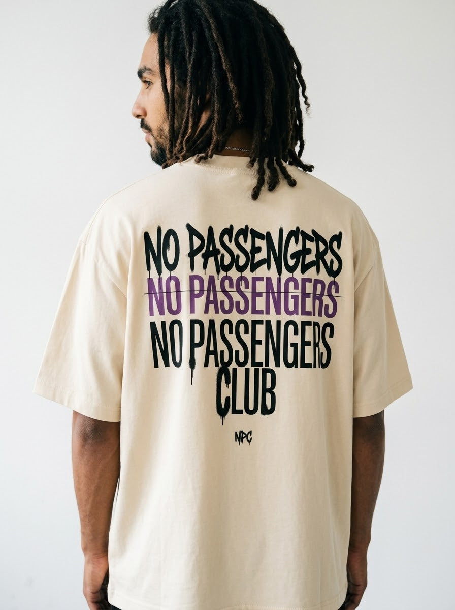 NO PASSENGERS 3X Oversized T-Shirt