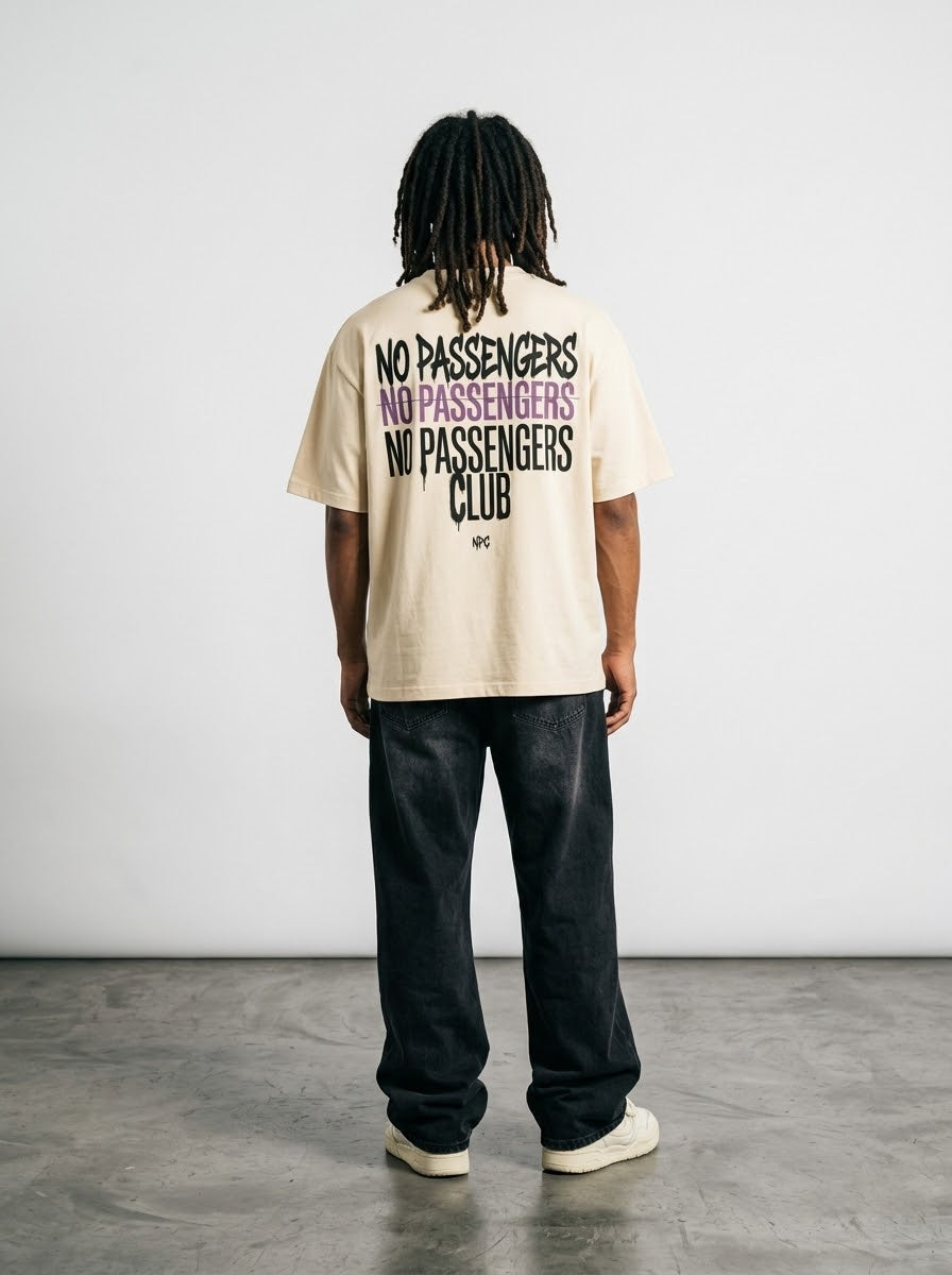 NO PASSENGERS 3X Oversized T-Shirt