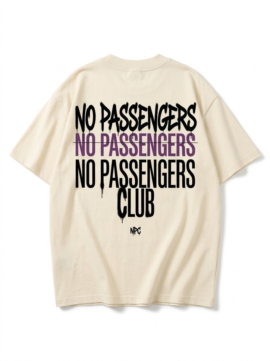 NO PASSENGERS 3X Oversized T-Shirt