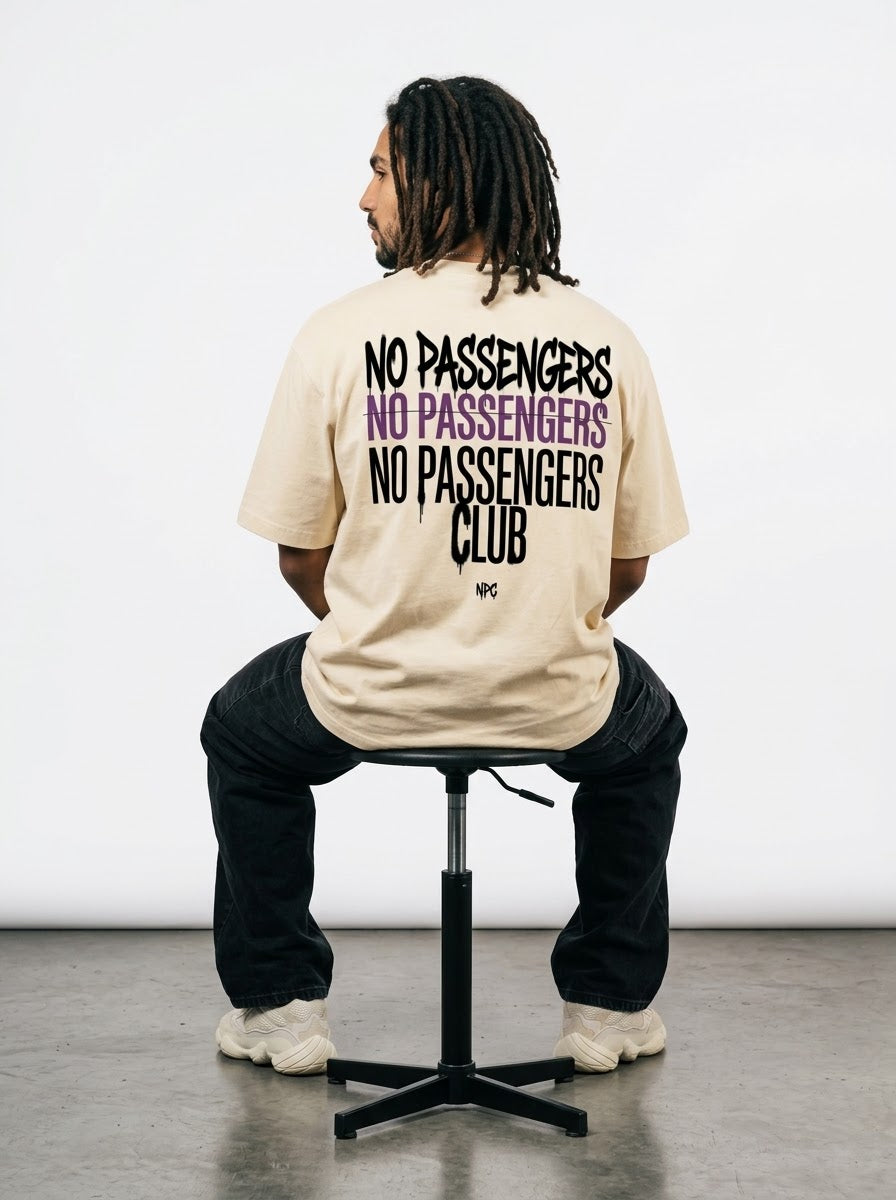 NO PASSENGERS 3X Oversized T-Shirt