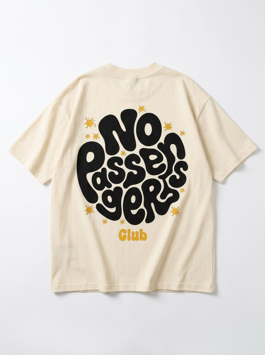 CLOUDY NO PASSENGERS Oversized T-Shirt