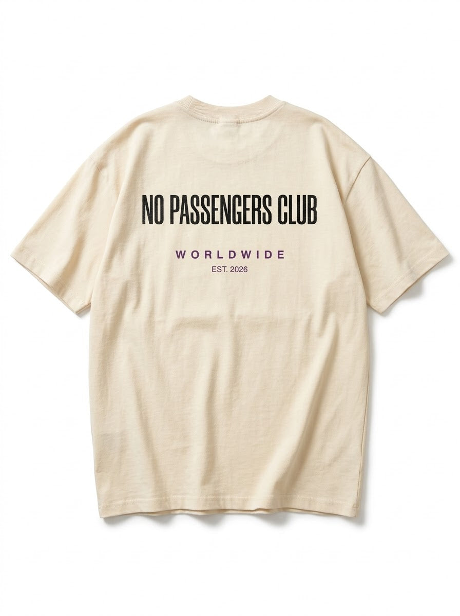 BASIC NO PASSENGERS Oversized T-Shirt