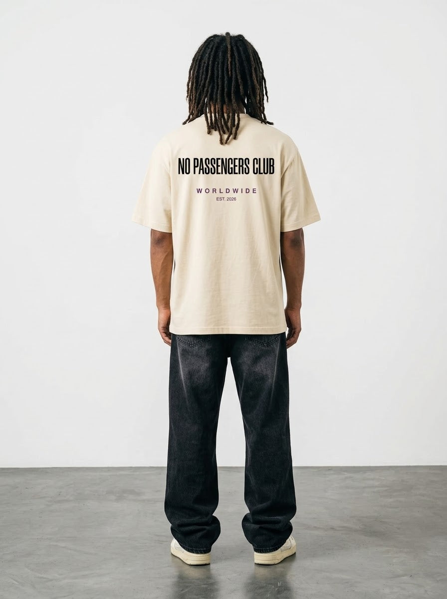 BASIC NO PASSENGERS Oversized T-Shirt