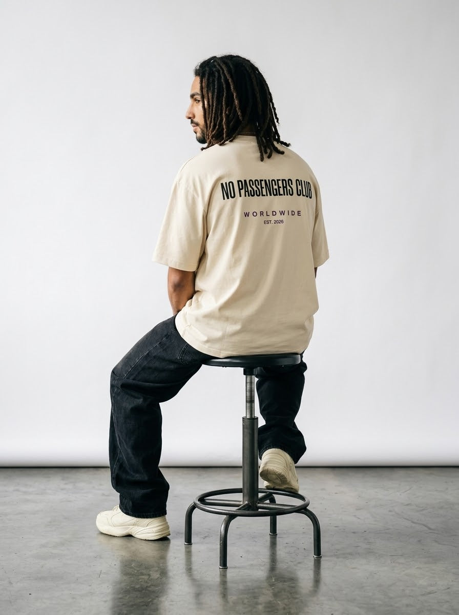 BASIC NO PASSENGERS Oversized T-Shirt