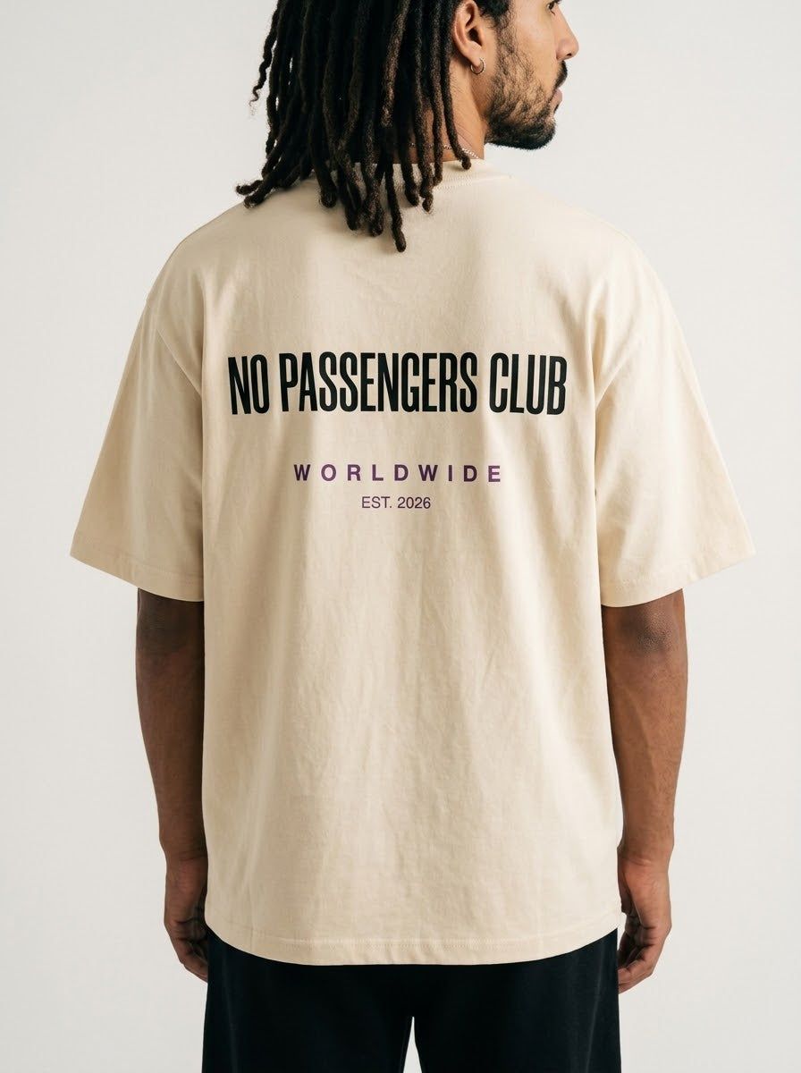 BASIC NO PASSENGERS Oversized T-Shirt