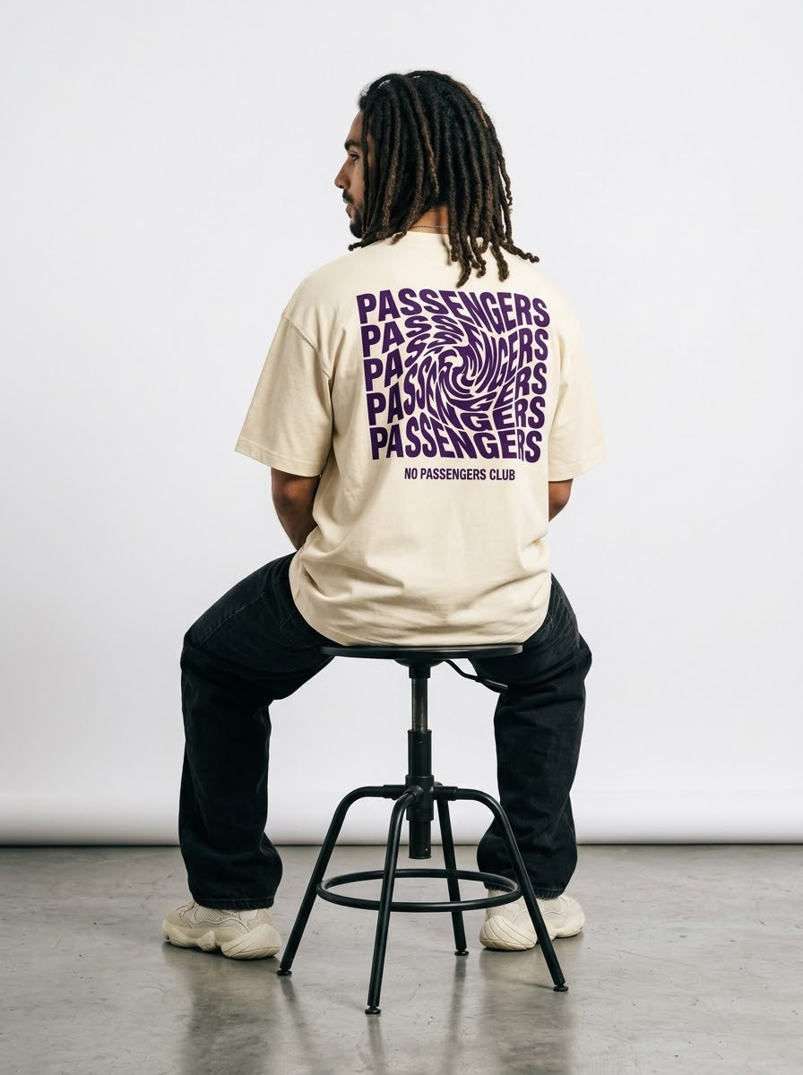PURPLE TWISTED Oversized T-Shirt