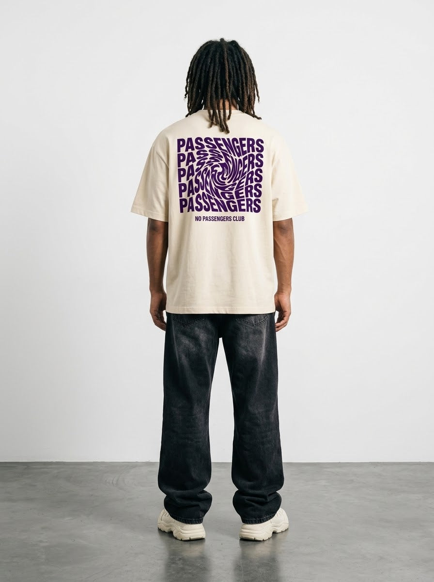 PURPLE TWISTED Oversized T-Shirt