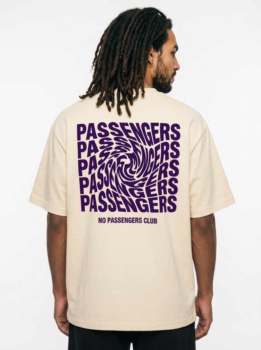 PURPLE TWISTED Oversized T-Shirt