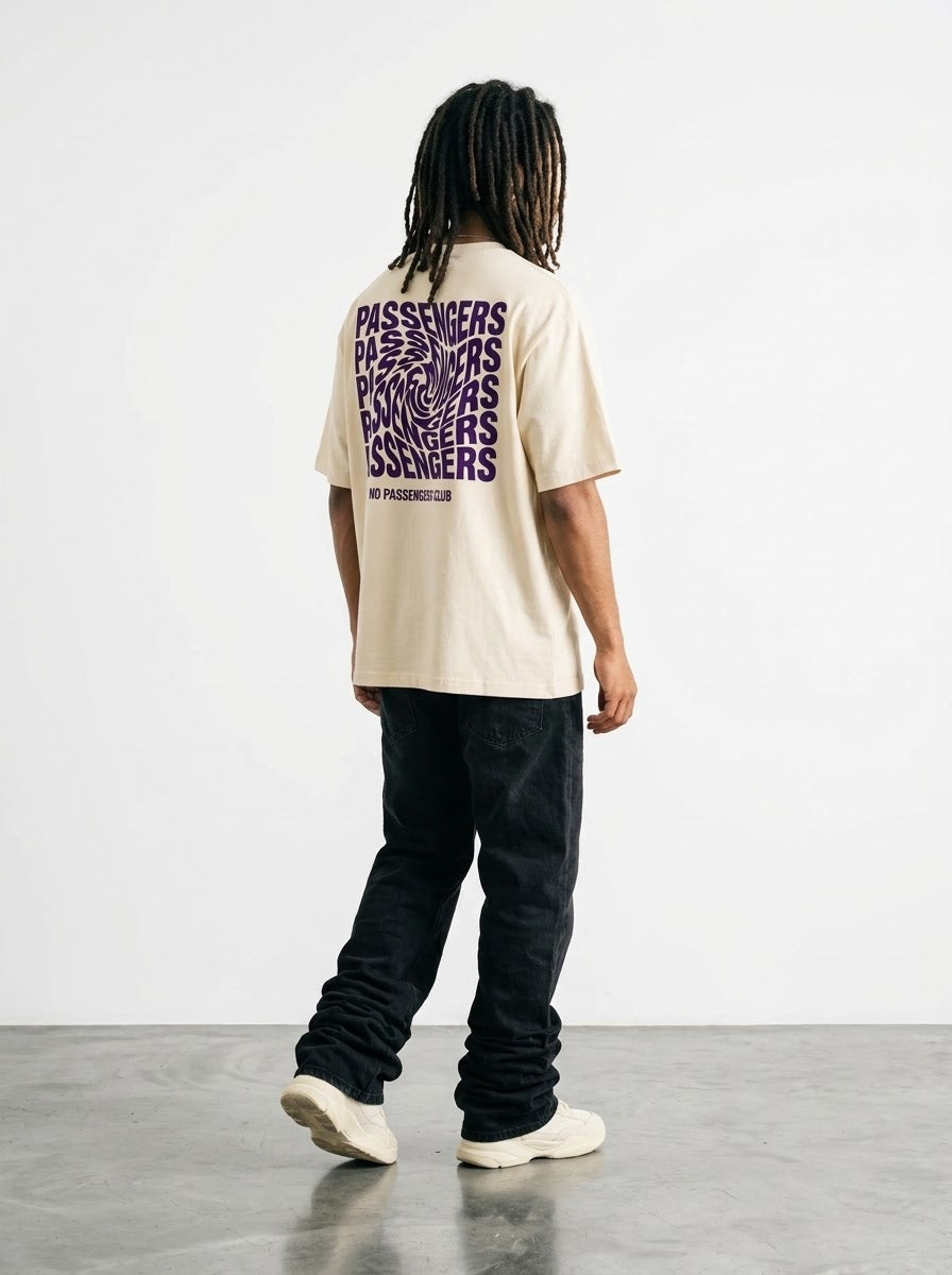 PURPLE TWISTED Oversized T-Shirt