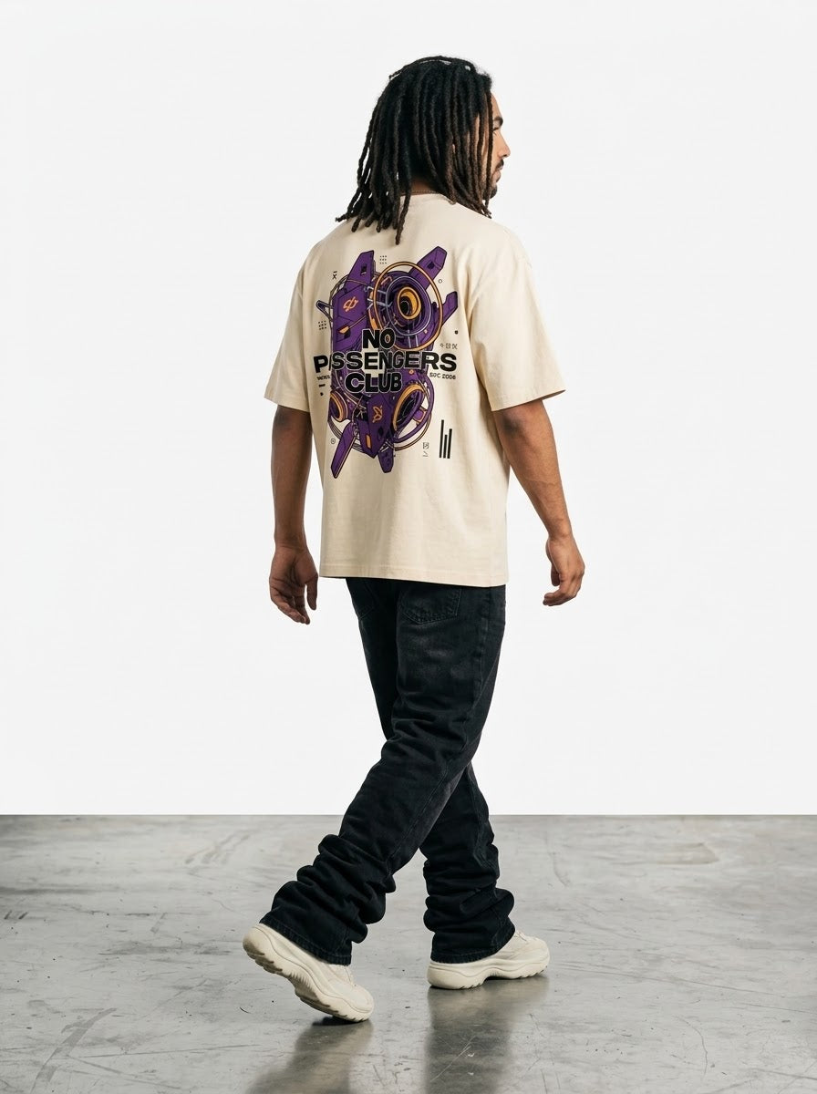 CYBER NO PASSENGERS Oversized T-Shirt