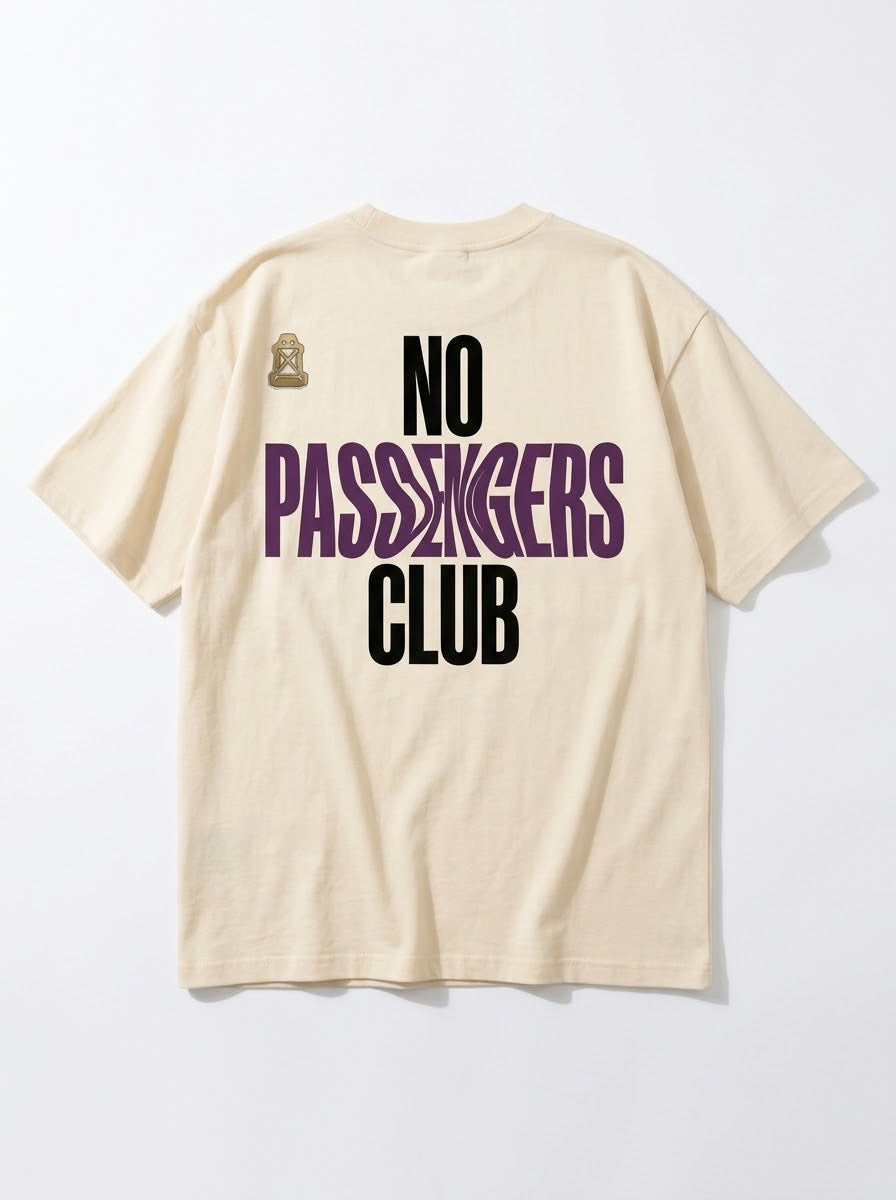 BLURRY PASSENGERS Oversized T-Shirt