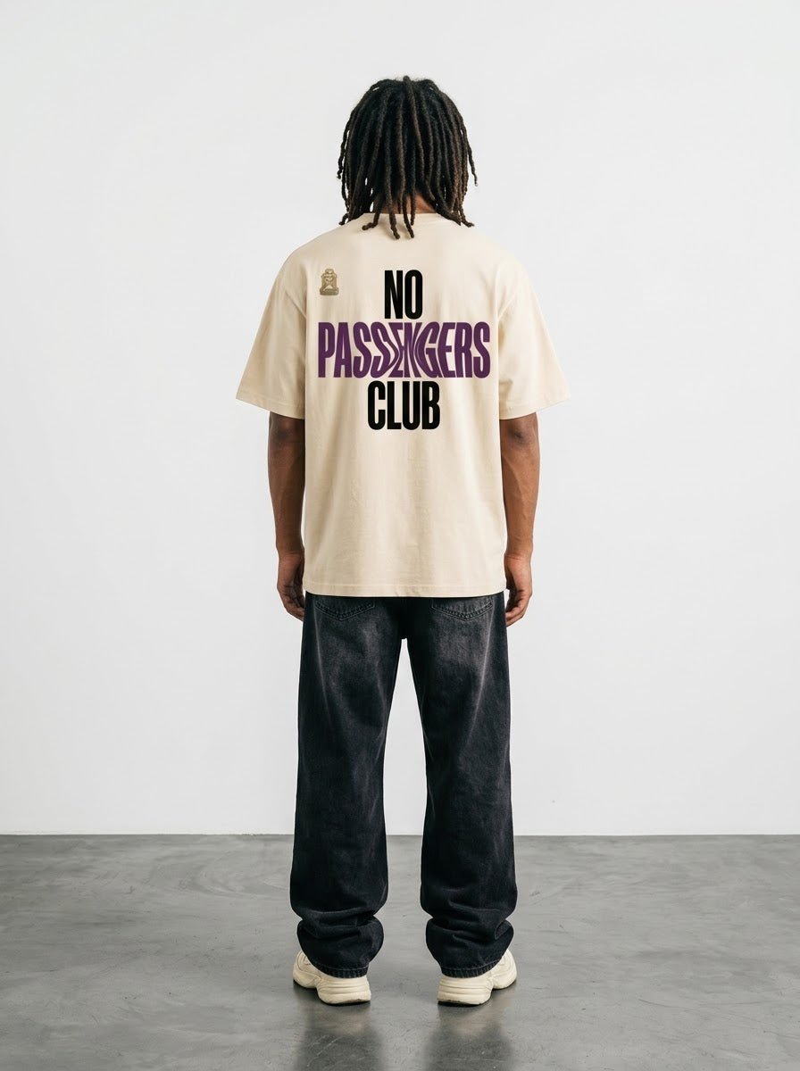 BLURRY PASSENGERS Oversized T-Shirt