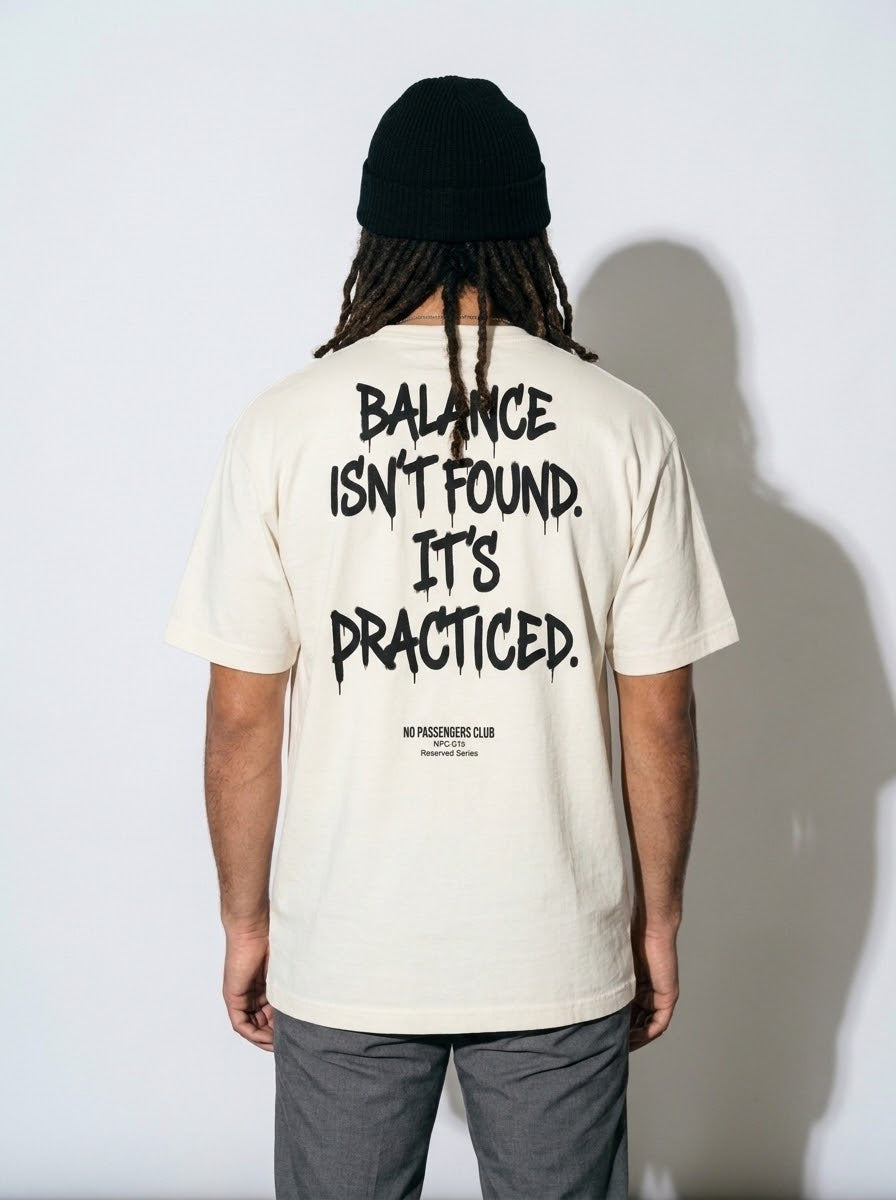 BALANCE ISN'T FOUND Oversized T-shirt