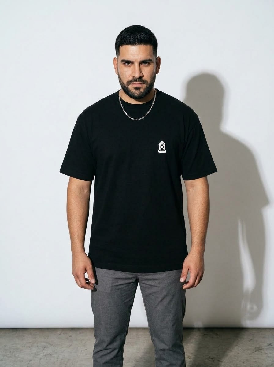 NOT EVERYTHING VALUABLE Oversized Black T-shirt