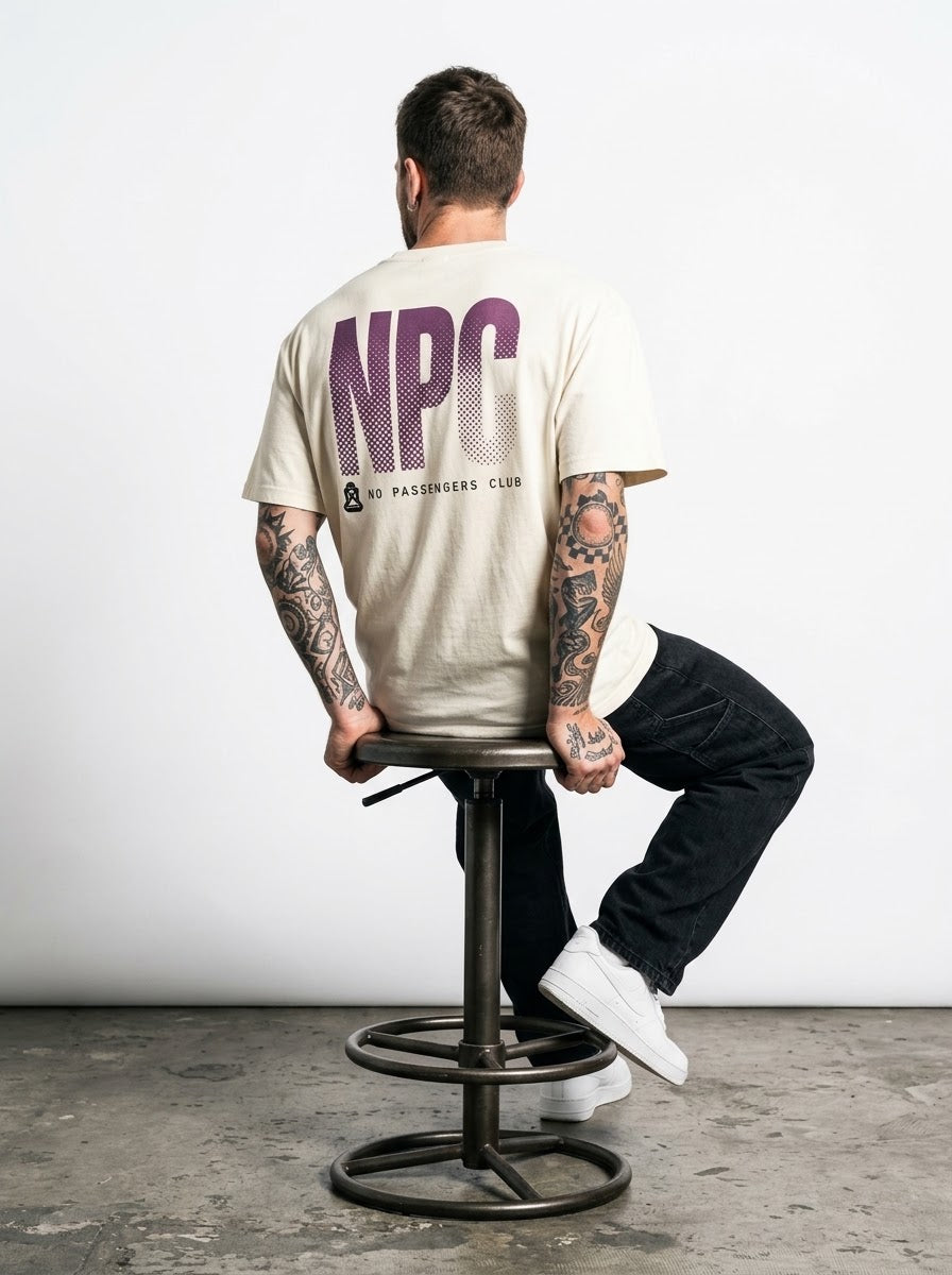 PURPLE GRADIENT Oversized T-shirt