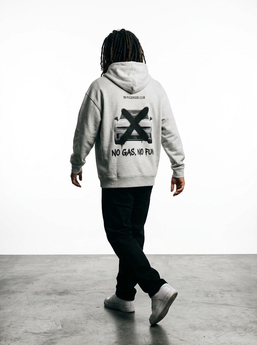 EV CHARGER NO FUN™ Relaxed Grey Hoodie