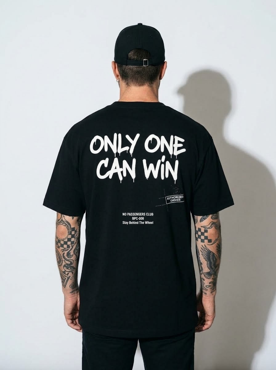 ONLY ONE Oversized Black T-shirt