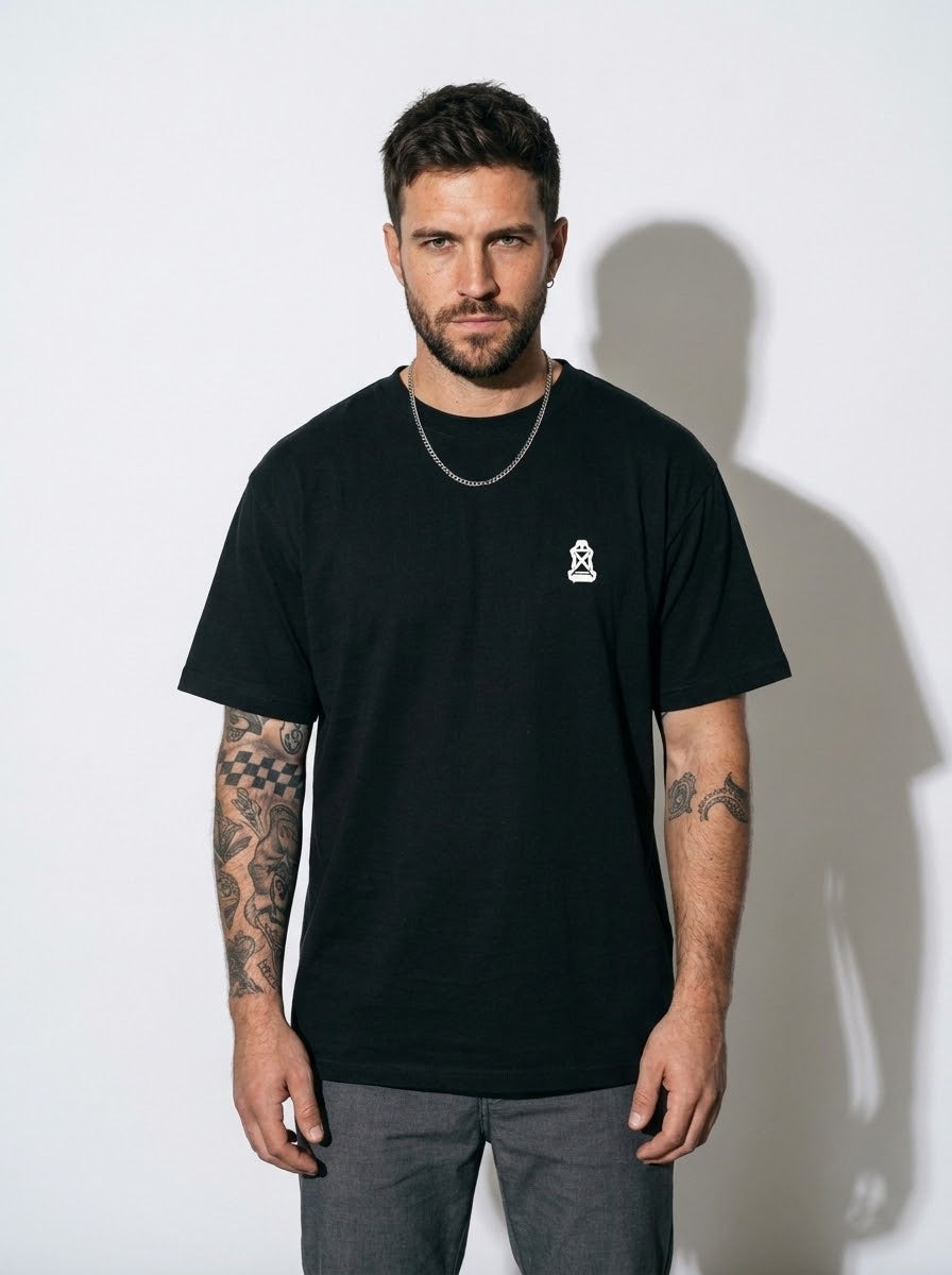 SOME PASSIONS Oversized Black T-shirt