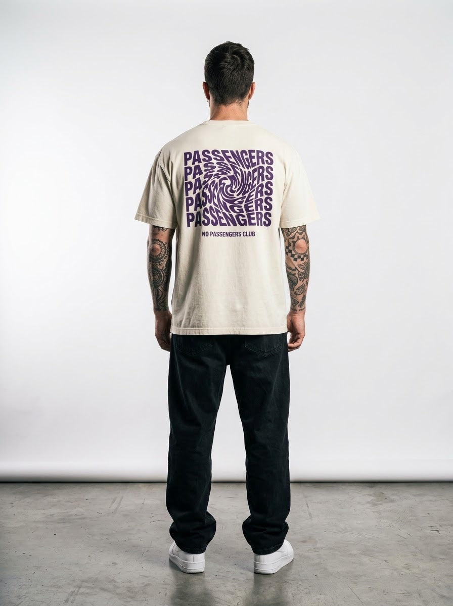 PURPLE BLURRY Oversized T-shirt