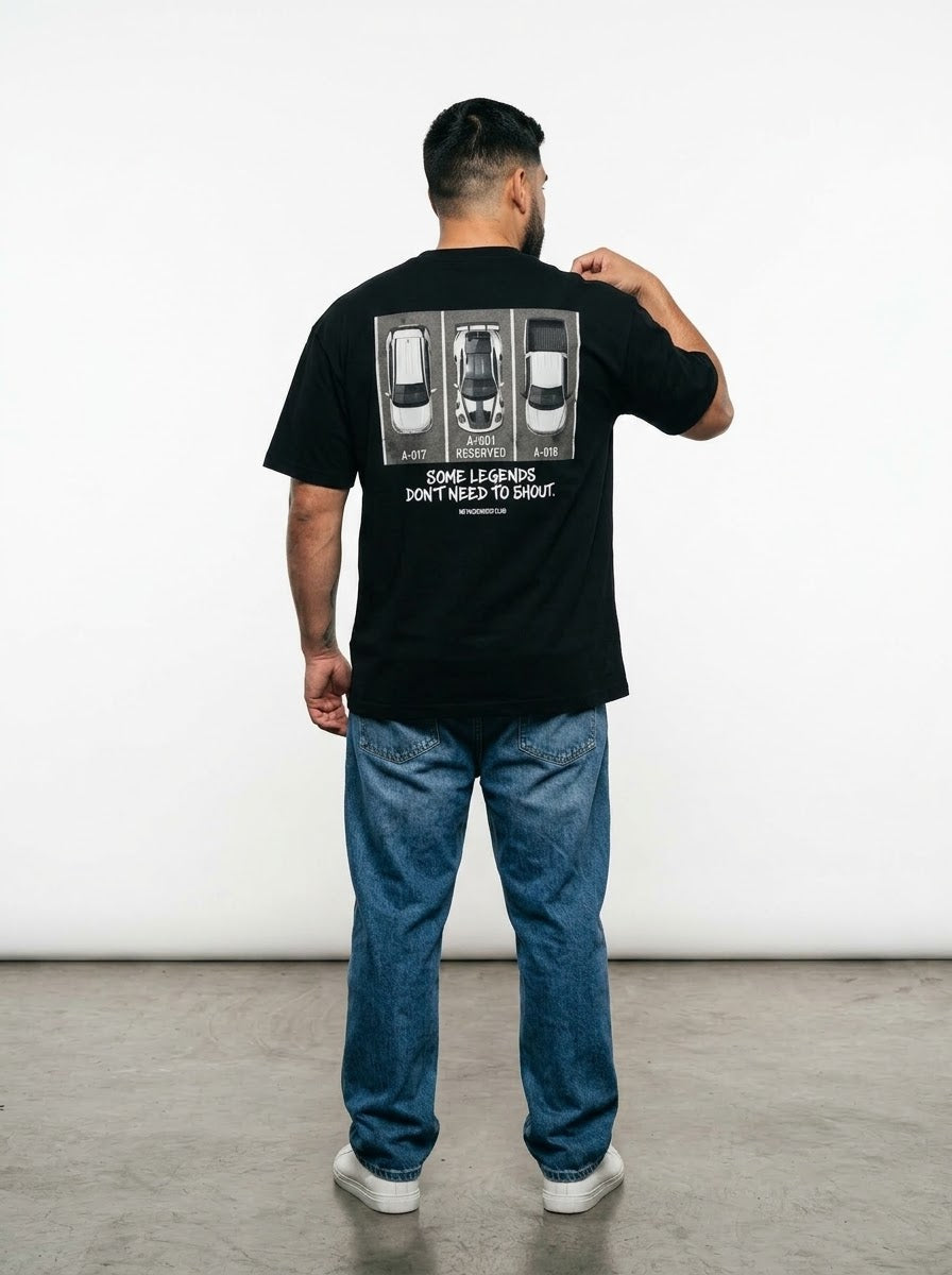 GT3 RS PARK™ Oversized Black T-shirt