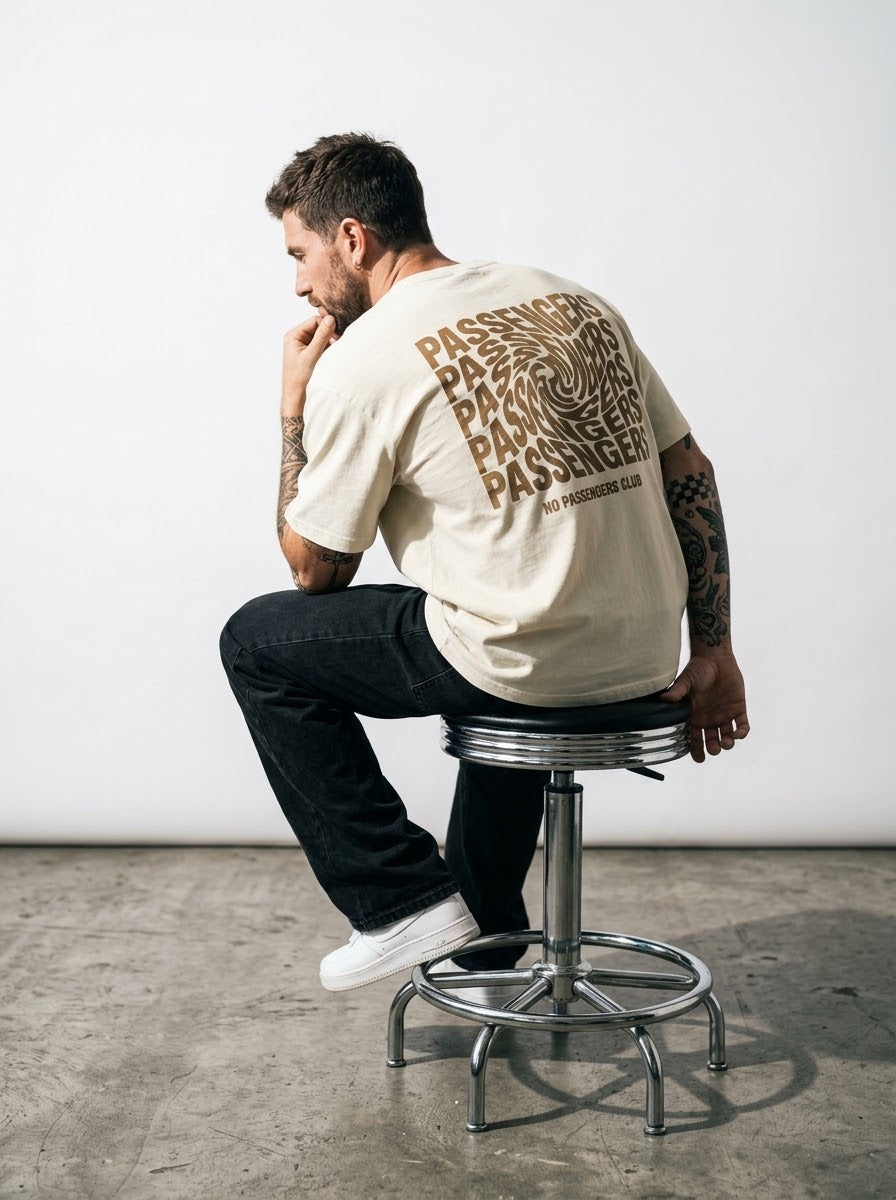 GOLDEN BLURRY Oversized T-shirt
