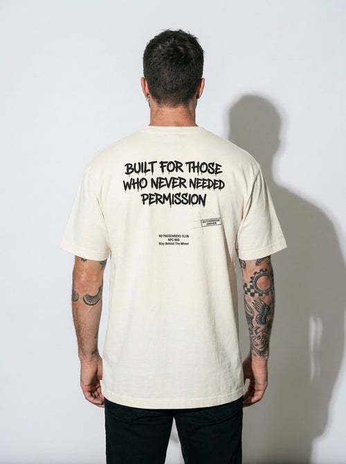 BUILT WITHOUT PERMISSION Oversized T-shirt
