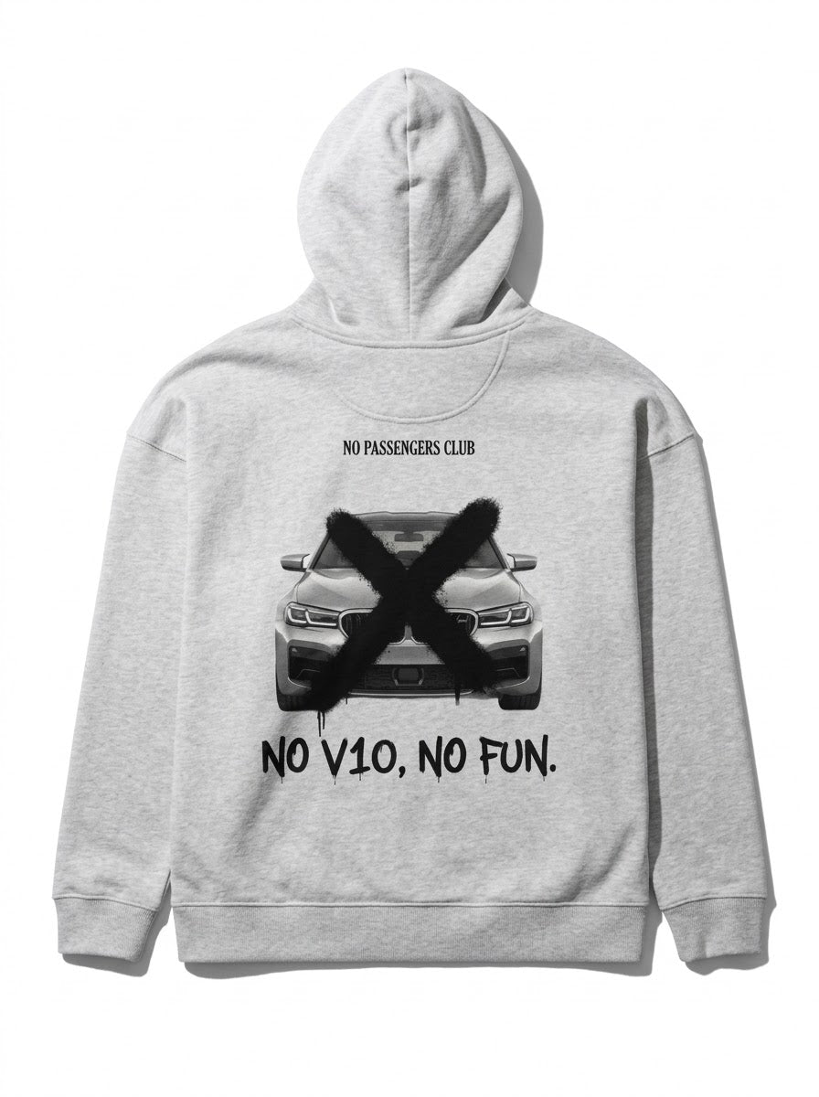M5 F90 NO FUN™ Relaxed Grey Hoodie