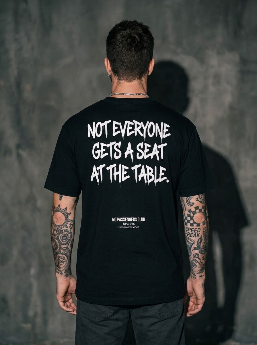 NOT EVERYONE Oversized Black T-shirt