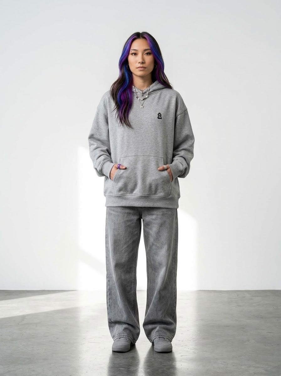 OTHER BUILD IT Relaxed Grey Hoodie