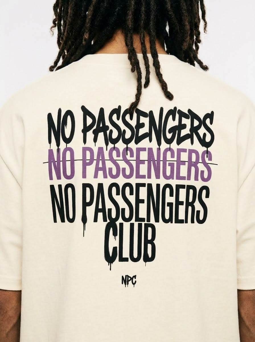 NO PASSENGERS 3X Oversized T-shirt