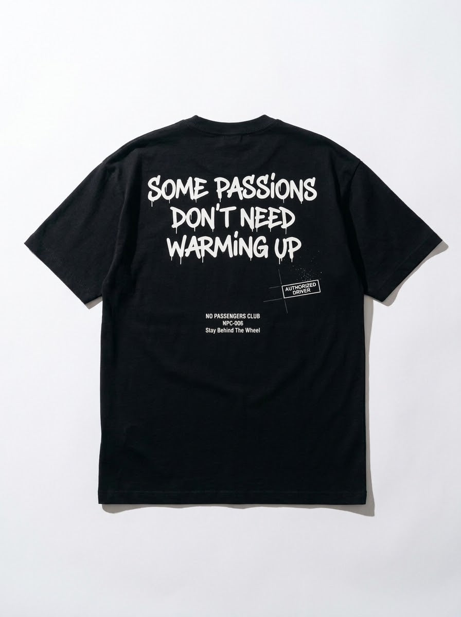 SOME PASSIONS Oversized Black T-shirt