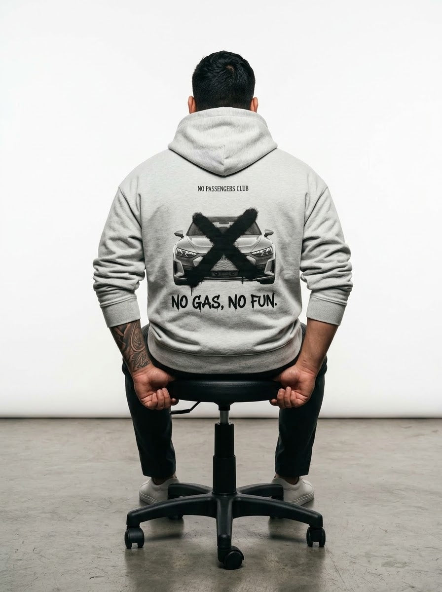 E-TRON NO FUN™ Relaxed Grey Hoodie