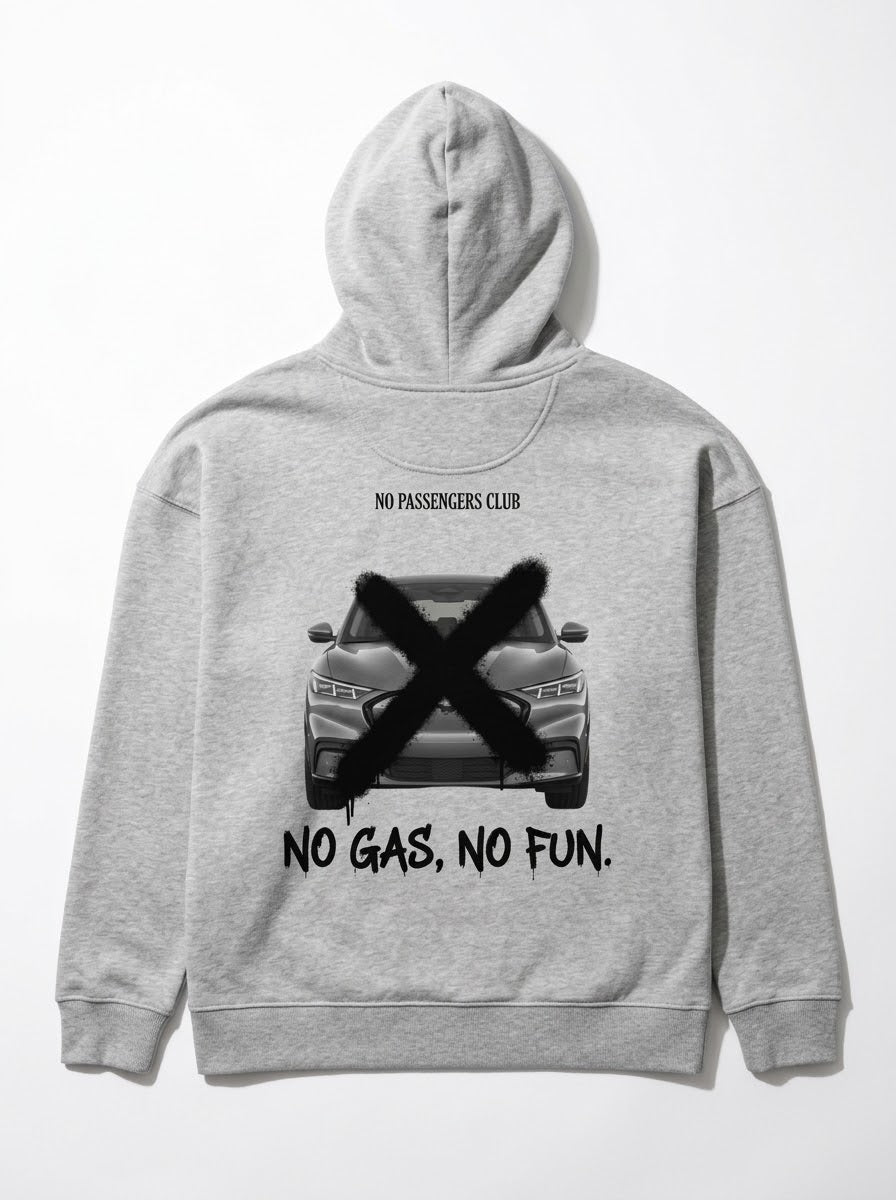 MUSTANG MACH-E NO FUN™ Relaxed Grey Hoodie