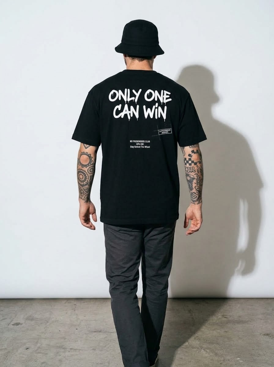ONLY ONE Oversized Black T-shirt