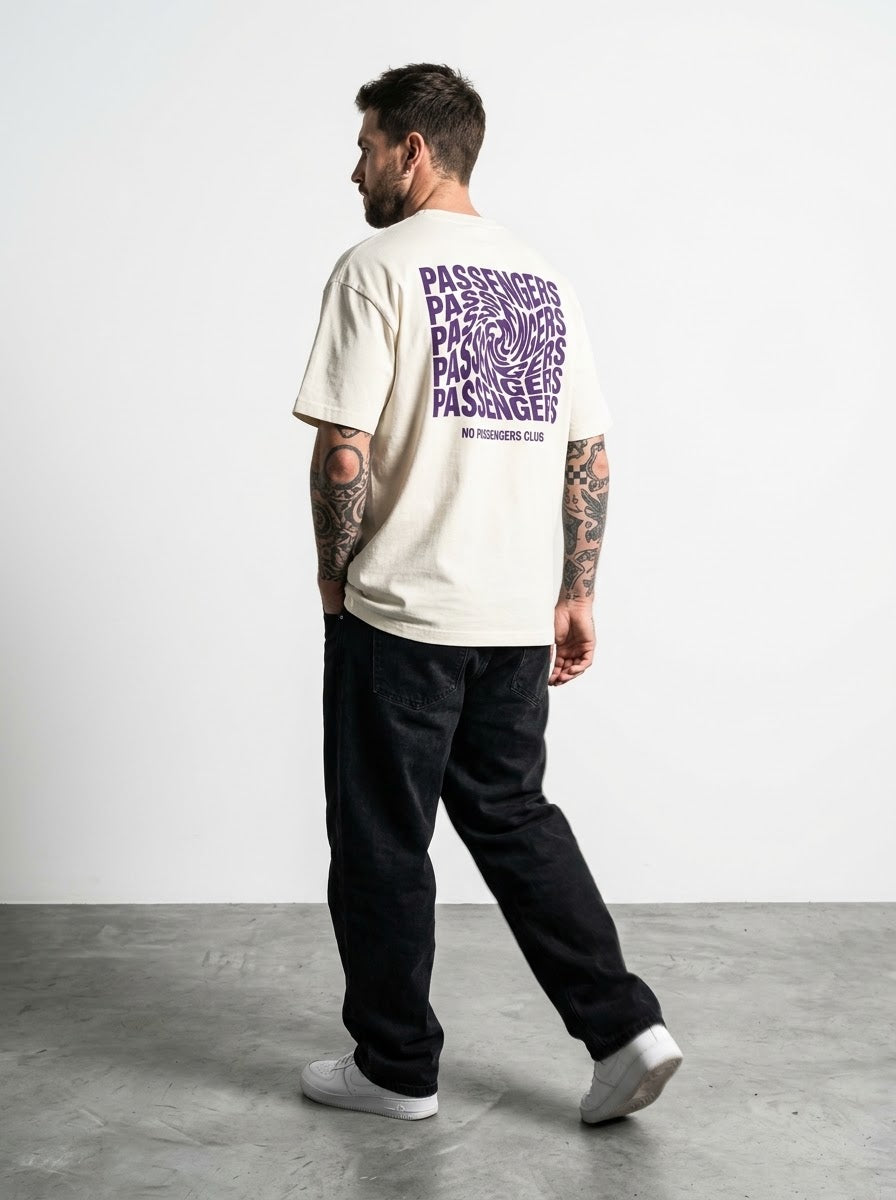 PURPLE BLURRY Oversized T-shirt
