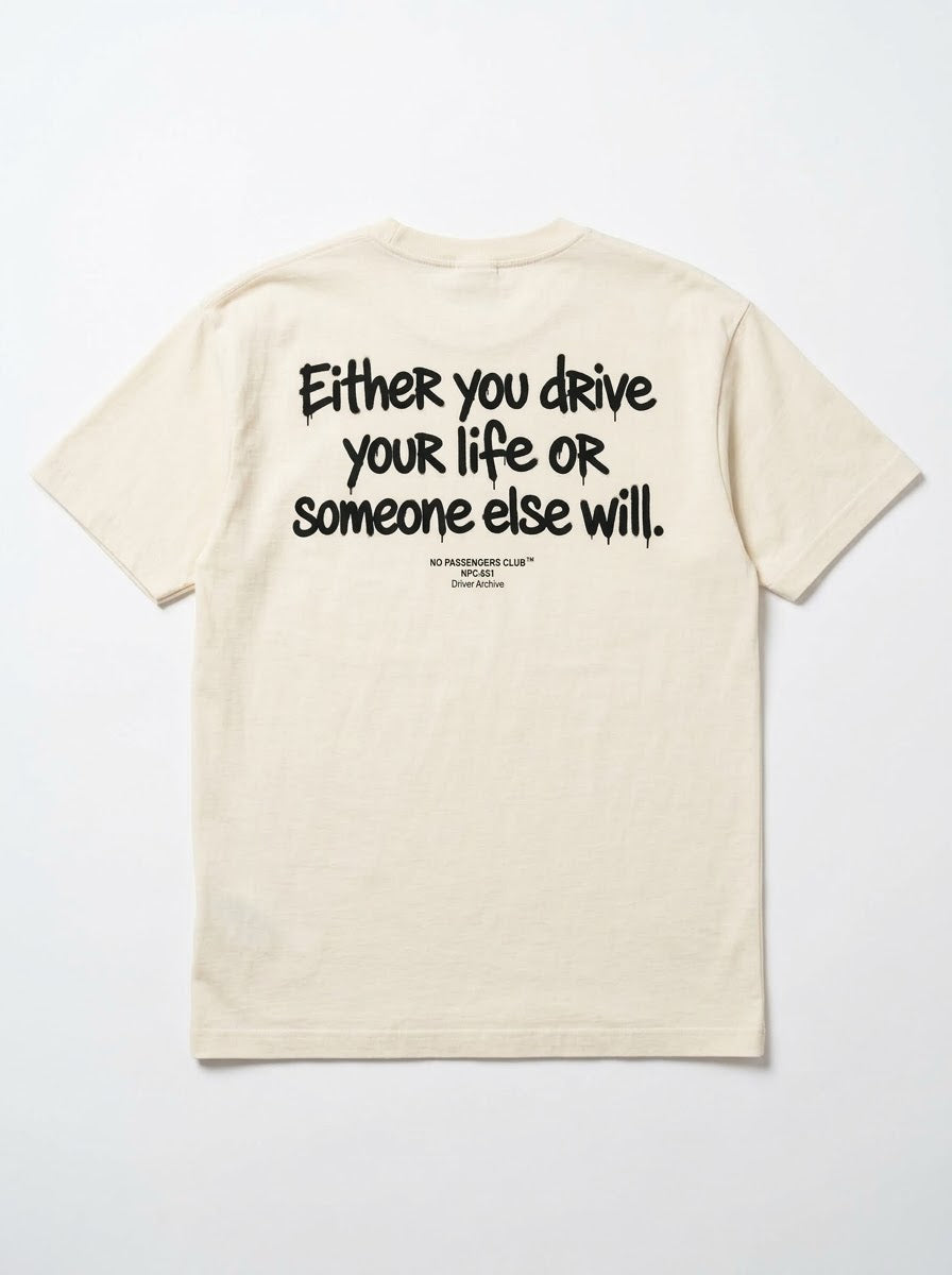 DRIVE YOUR LIFE Oversized T-shirt