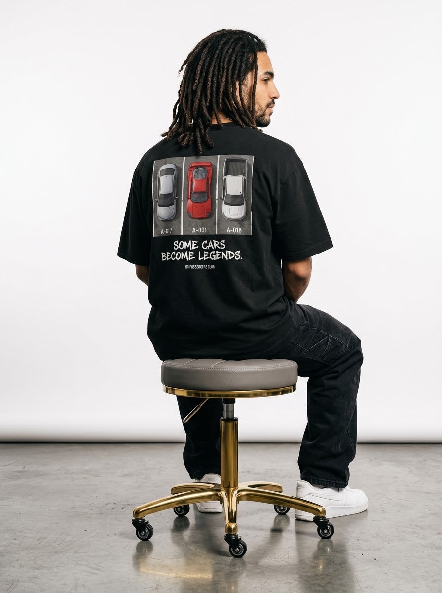 F40 PARK™ Oversized Black T-shirt