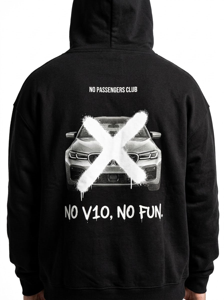 M5 F90 NO FUN™ Relaxed Black Hoodie
