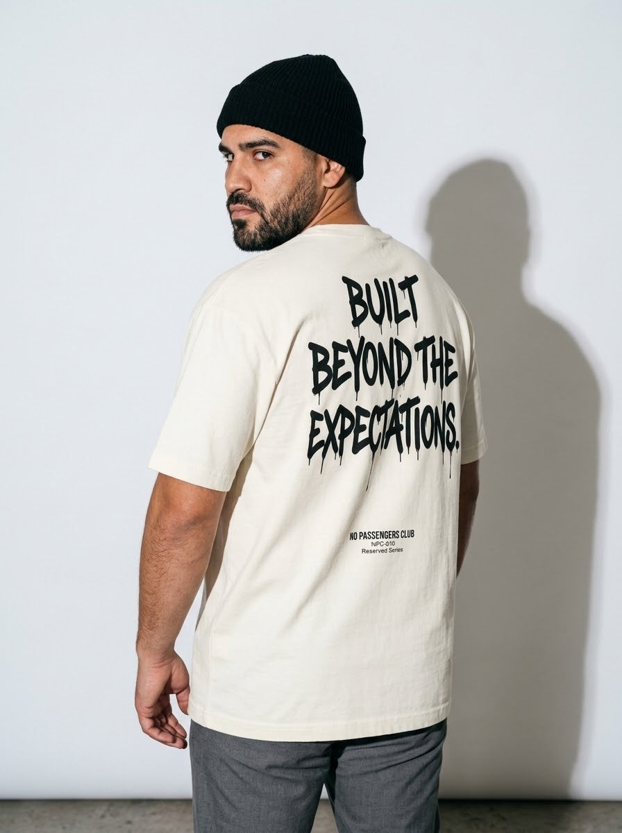 BEYOND EXPECTATIONS Oversized T-shirt