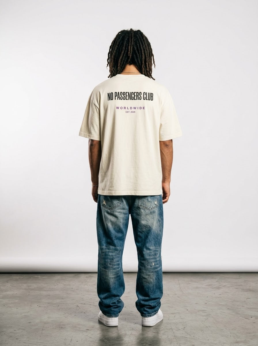 BASIC NO PASSENGERS Oversized T-shirt